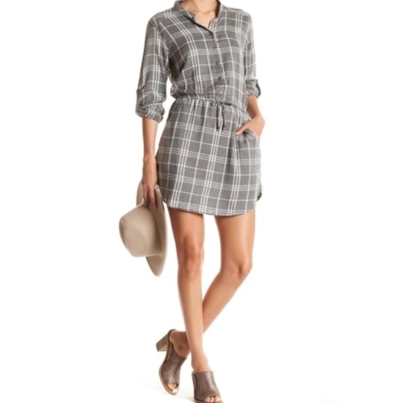 Angie Plaid Button-Up Front Dress Size Small - Picture 9 of 10